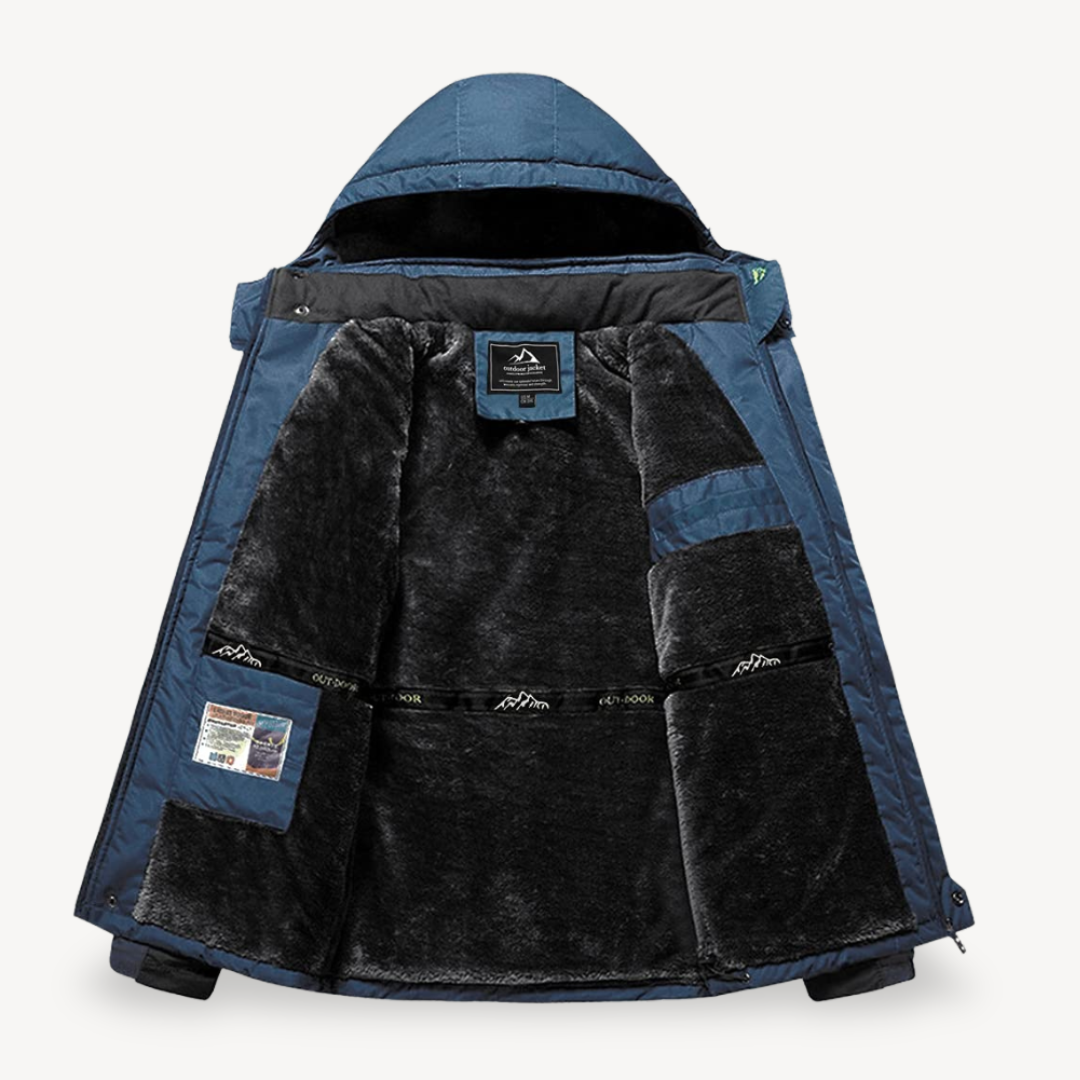 Todd | Men's Hooded Fleece Lined Winter Jacket
