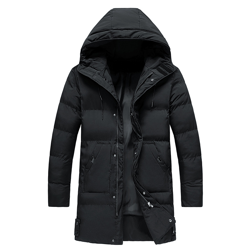 Men’s Puffer Winter Jacket - Hooded Longline Design