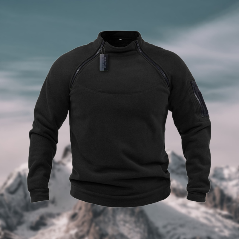 Derrick | Men's Quarter Zip Mock Neck Sweater