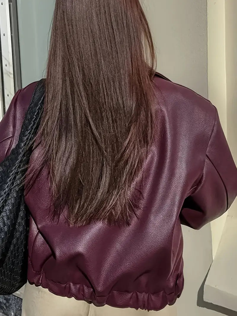Karen | Women's Relaxed Fit Zip-Up Bomber Jacket