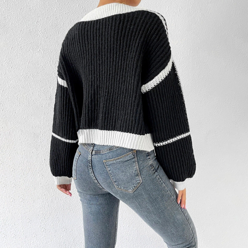 Linda | Women's Cropped Knit Cardigan