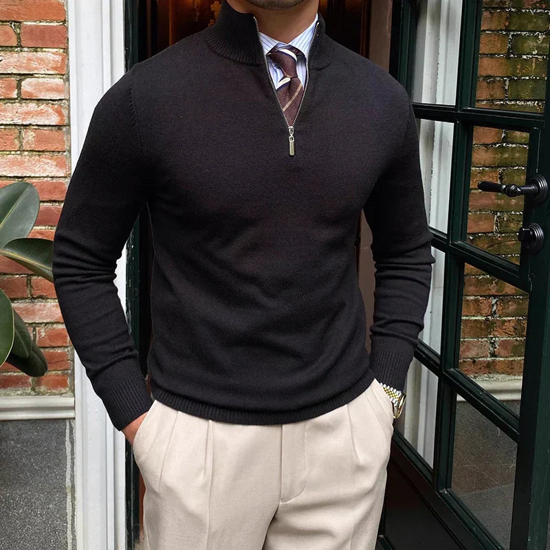 Freddie | Men's Quarter Zip Sweater