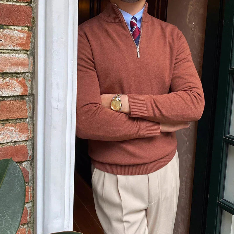 Freddie | Men's Quarter Zip Sweater