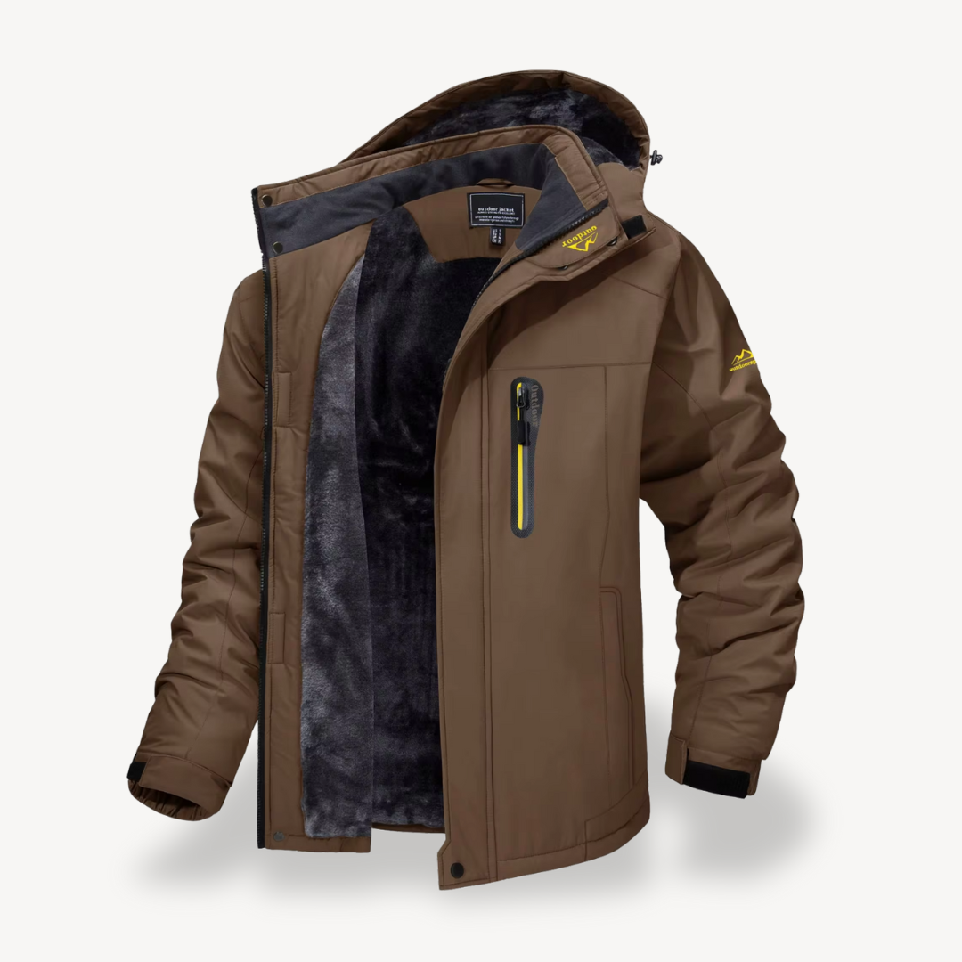 Todd | Men's Hooded Fleece Lined Winter Jacket