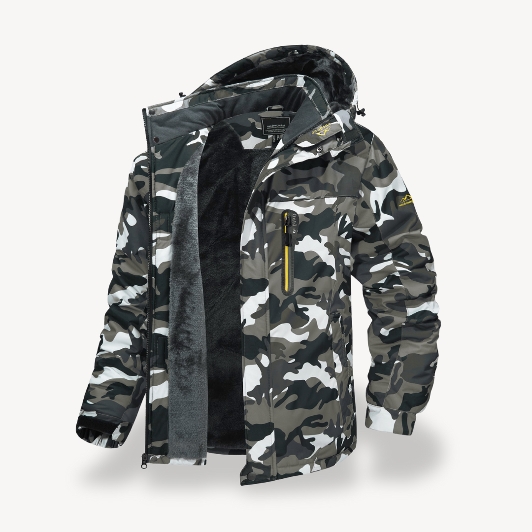 Todd | Men's Hooded Fleece Lined Winter Jacket