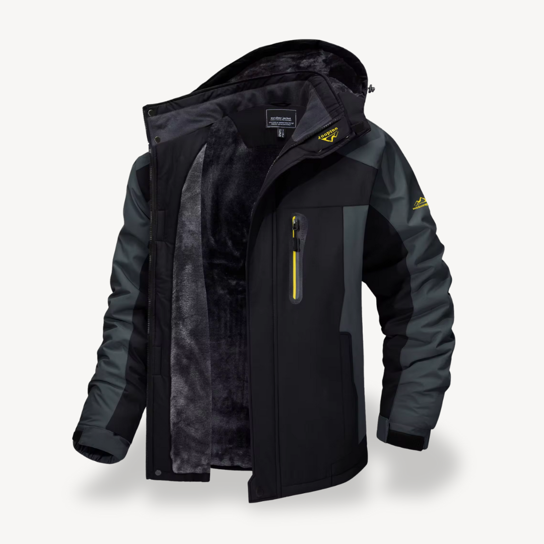 Todd | Men's Hooded Fleece Lined Winter Jacket