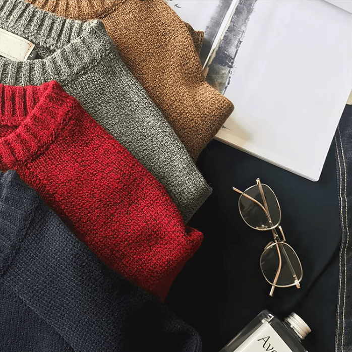 Floyd | Men's Crew Neck Elbow Patch Sweater