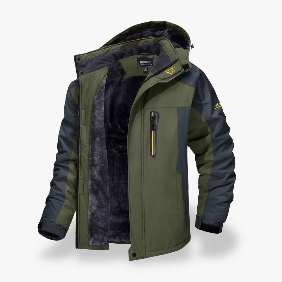 Todd | Men's Hooded Fleece Lined Winter Jacket