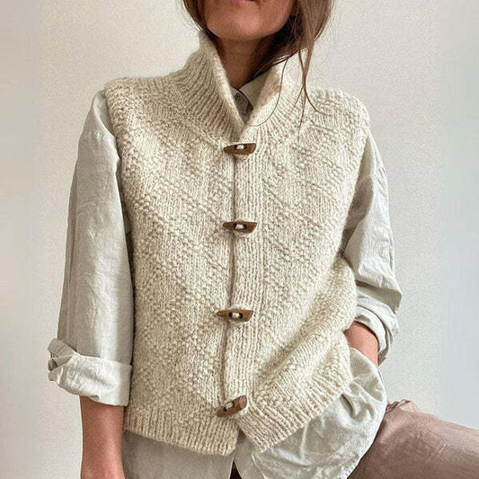 Susan | Women's Button Front Knitted Vest