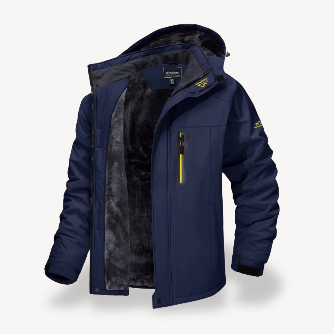 Todd | Men's Hooded Fleece Lined Winter Jacket