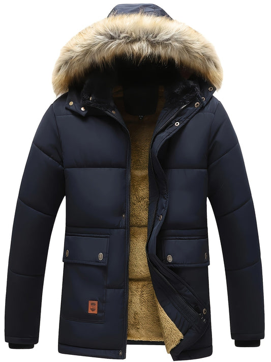 Men's Hooded Quilted Puffer Jacket