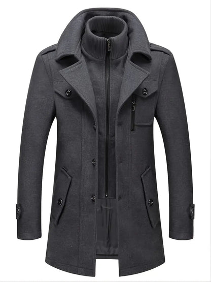 Hugh | Men's Double Breasted Pea Coat