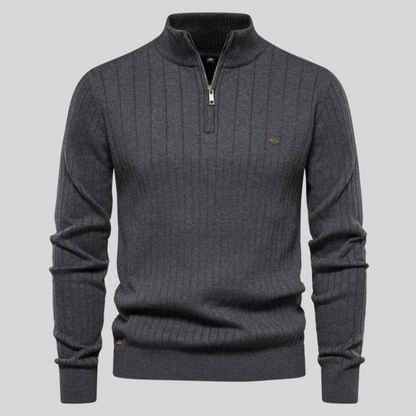 Louie | Men's Quarter Zip Long Sleeve Sweater
