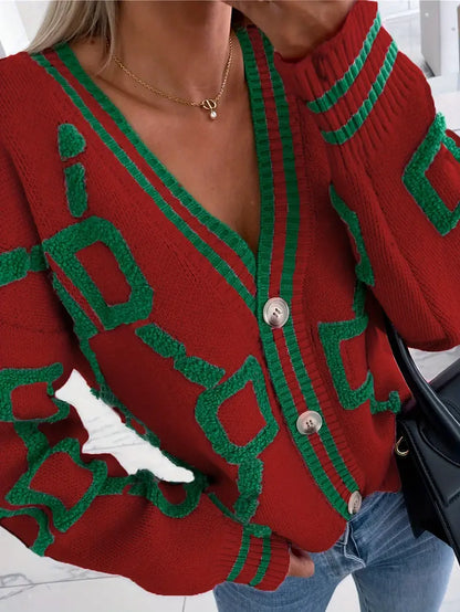 Eliza | Women's V-Neck Button-Front Cardigan