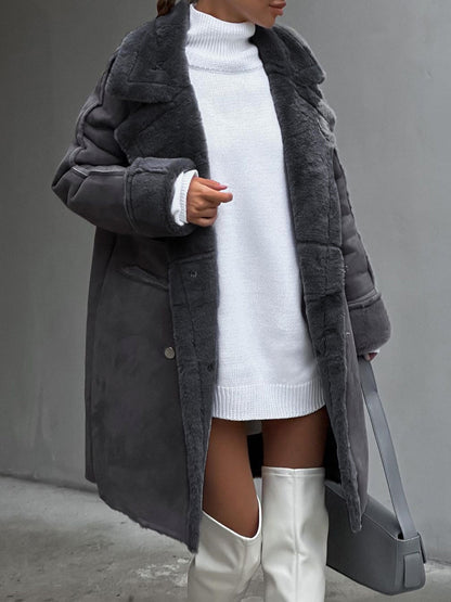June | Women's Oversized Faux Shearling Coat
