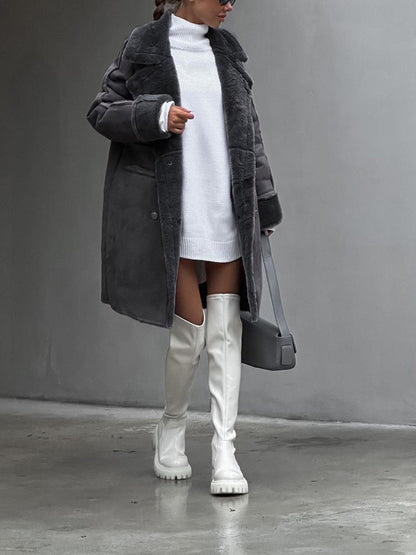 June | Women's Oversized Faux Shearling Coat