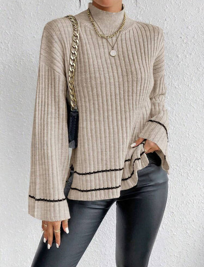 Alison | Women's Turtleneck Ribbed Sweater