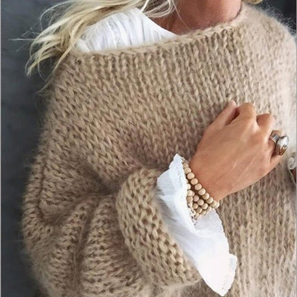 Rose | Women's Oversized Crew Neck Sweater