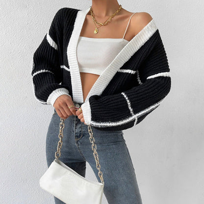 Linda | Women's Cropped Knit Cardigan