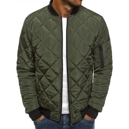 Dale | Cotton Jacket with Diamond Pattern