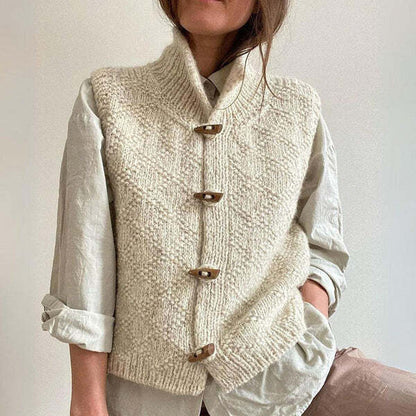 Susan | Women's Button Front Knitted Vest